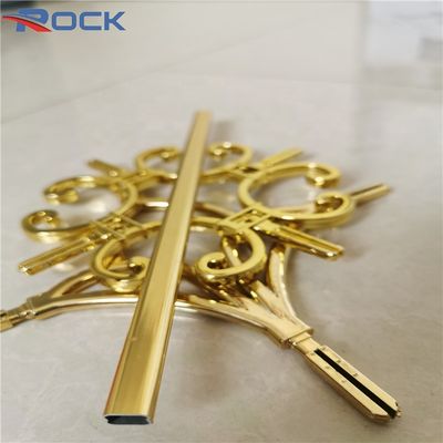 Decoration Fittings Uv Electroplate Aluminium Astragal Bars Connector